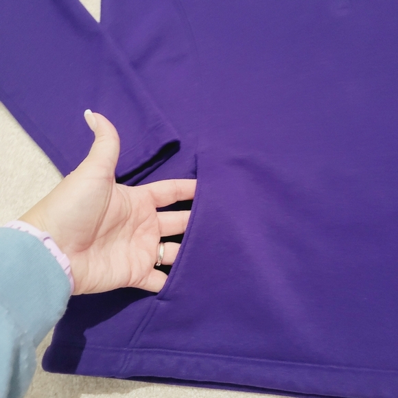 Under Armour ColdGear 1/2 Zip Women’s Large Mock Neck Purple Training Top Jacket - Picture 7 of 14